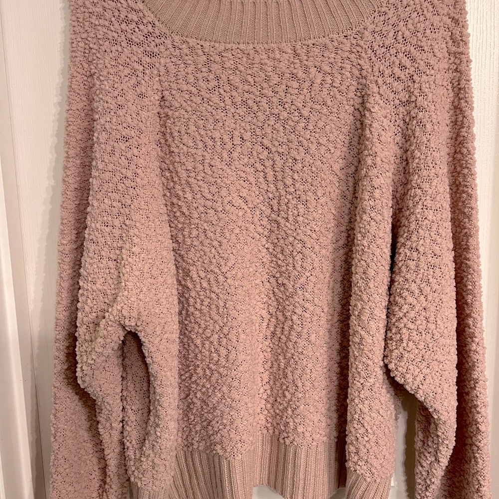 Pink sweater, 2X